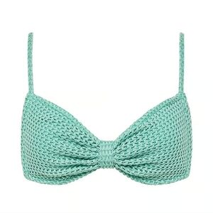 Montce Vero Crochet Bikini Top | Sea Green | Size Small